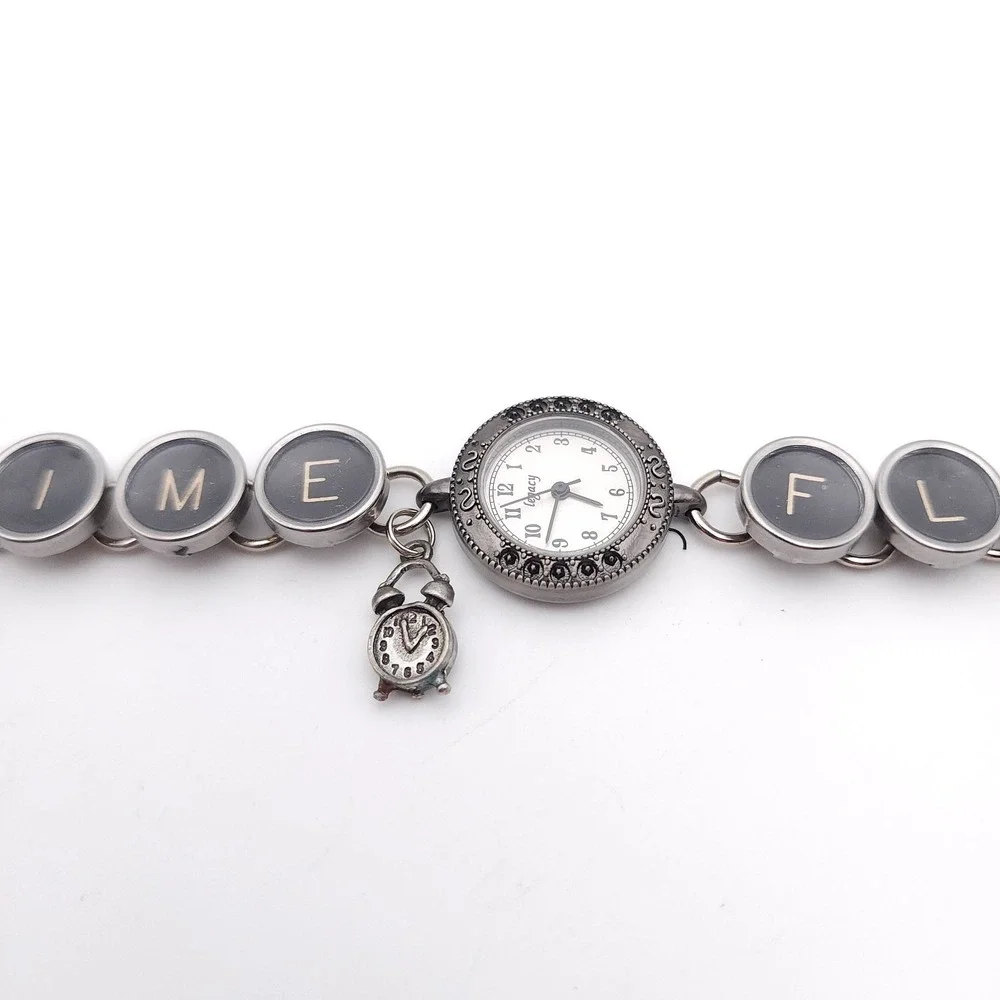 Vintage Legacy Time‎ Flyz Typewriter Key Watch Us Novelty Bracelet Watch Rare